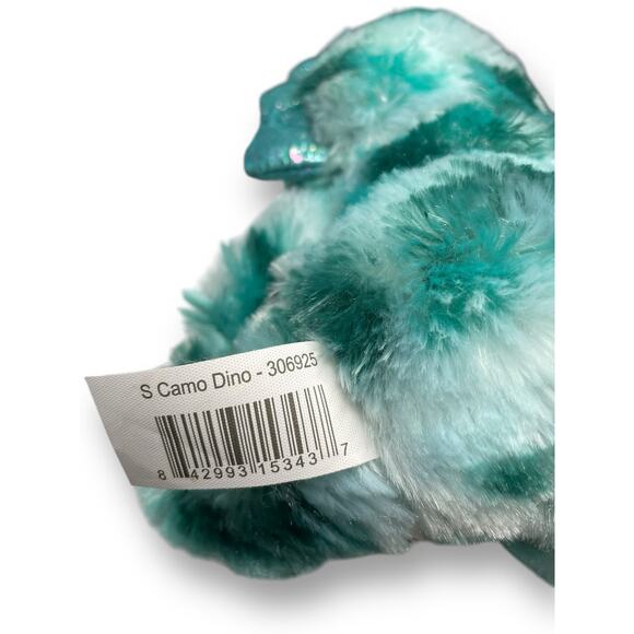 Walmart 9" Blue Camo Dino Dragon Plush Stuffed Animal Way to Celebrate Gift - Picture 7 of 12